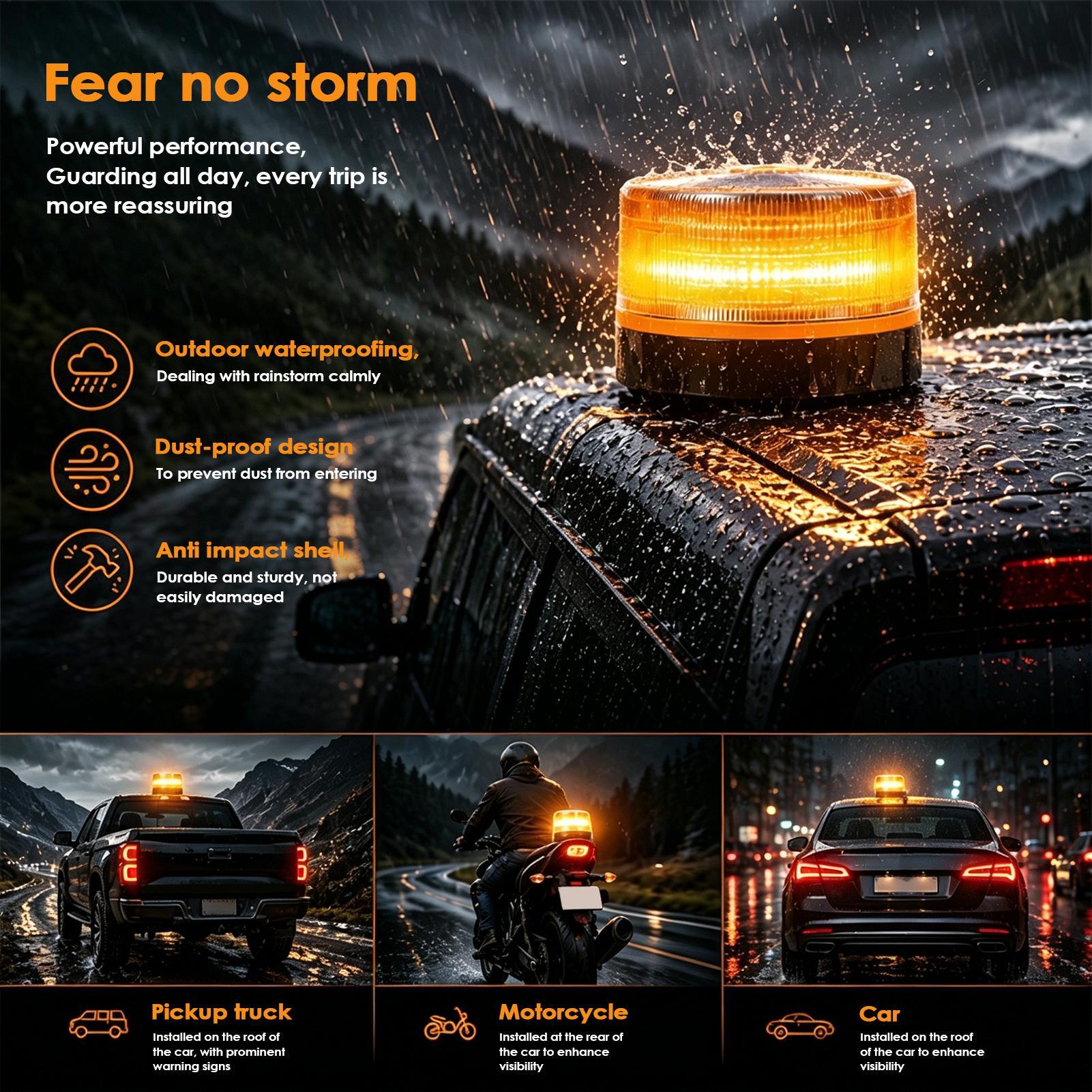 LED Beacon Light Amber Flashin - Sos Light Strobe 评论和价格