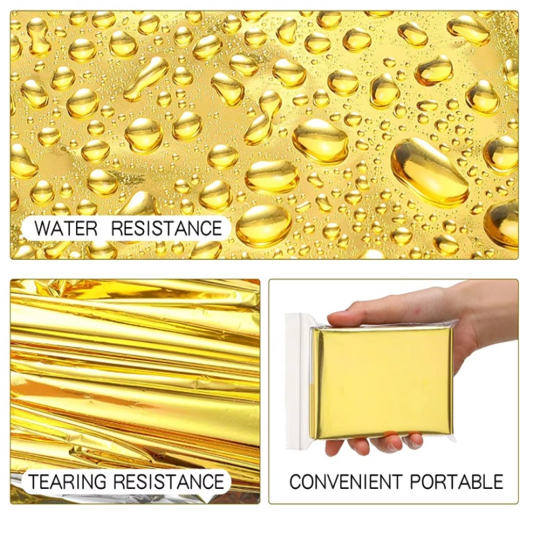 Gold‑Silver Mylar Thermal Surv - Survival Blanket Reflective 评论和价格