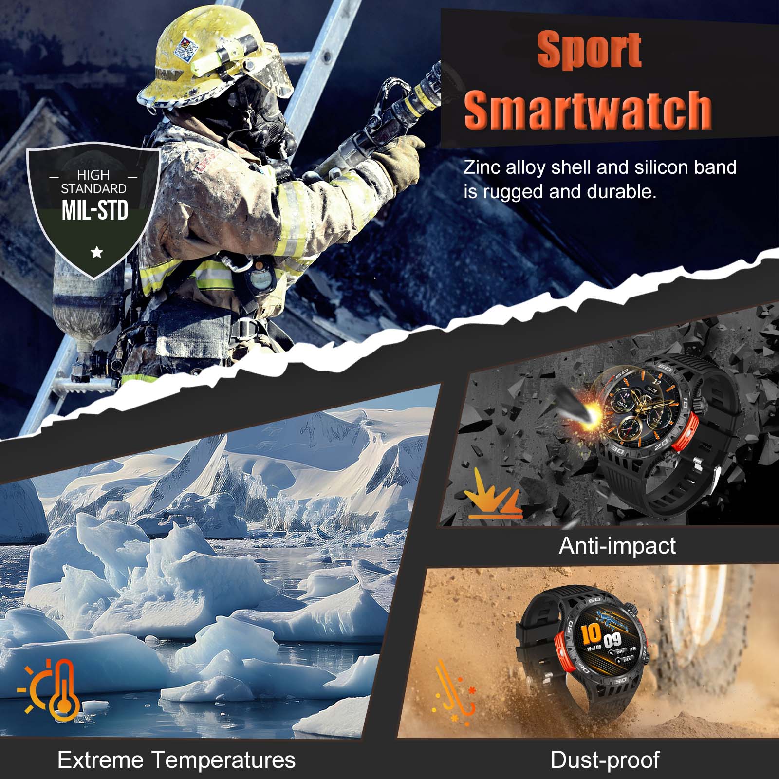EIGIIS Smart Watch for Men wit - Compass Lensatic 评论和价格